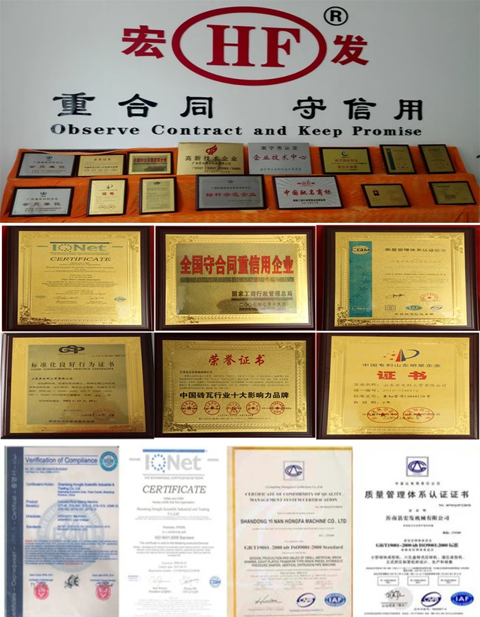 certificates for automatic palletizer brick making machine brick stacker block cuber machine for bundle of blocks 