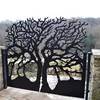 tree design garden fence gate