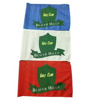 Hanging Outdoor Banners Flags Custom Bicycle Flags Plastic Golf