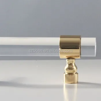 Modern Design Clear Acrylic Lucite Furniture Drawer Pulls Handle