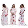 2019 new design fashion sexy pregnant clothing flora phototography floor length maxi maternity gown dress