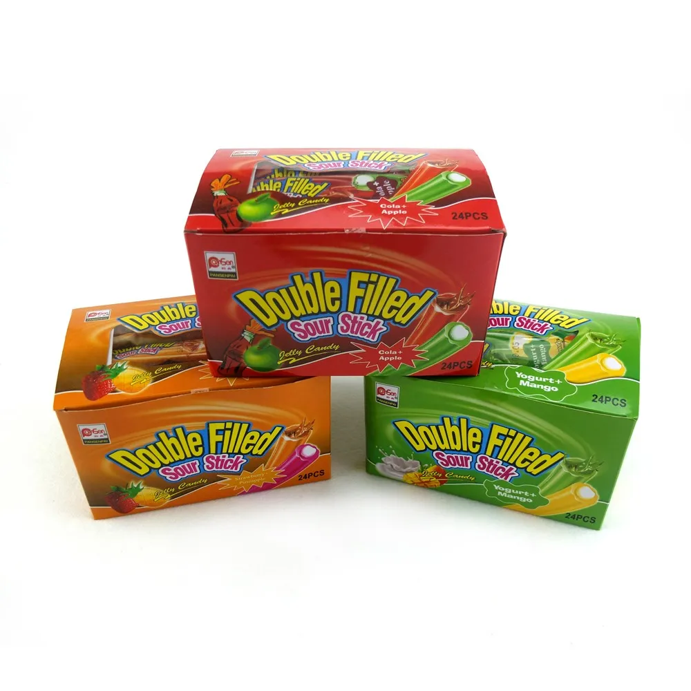 Double Filled Sour Stick Yummy Gummy Candy Of Gc005 Buy Yummy Gummy