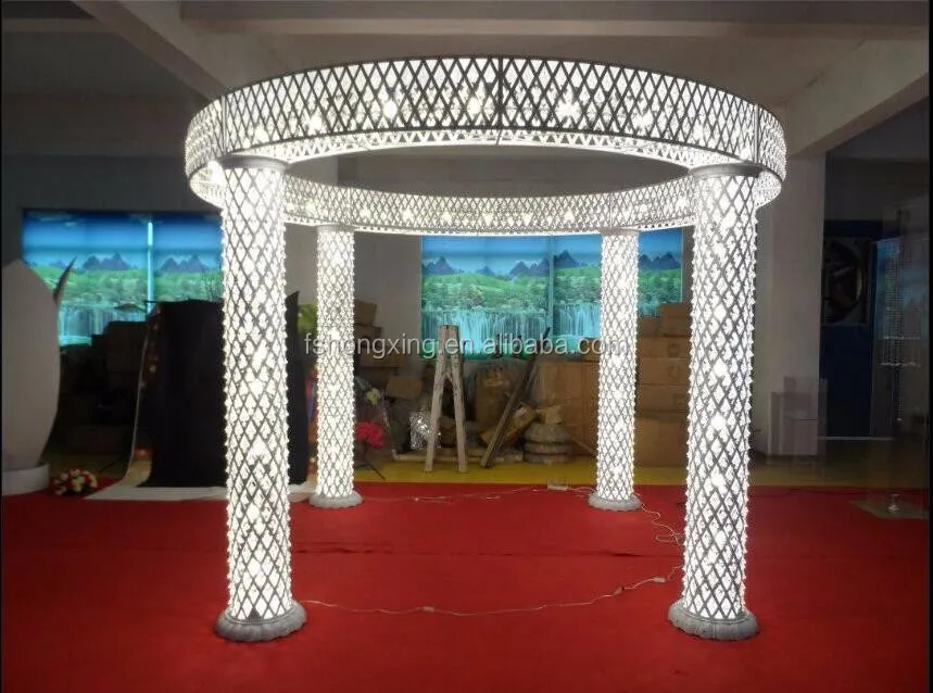 Elegant New Lighted Wedding Columns/tall Roman Pillar For Wedding