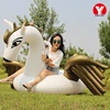 Hot Selling adult size Floating rider inflatable unicorn toy / Inflatable Gold wings Pegasus pool floats