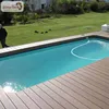 anti-slip floor around swimming pool used composite decking
