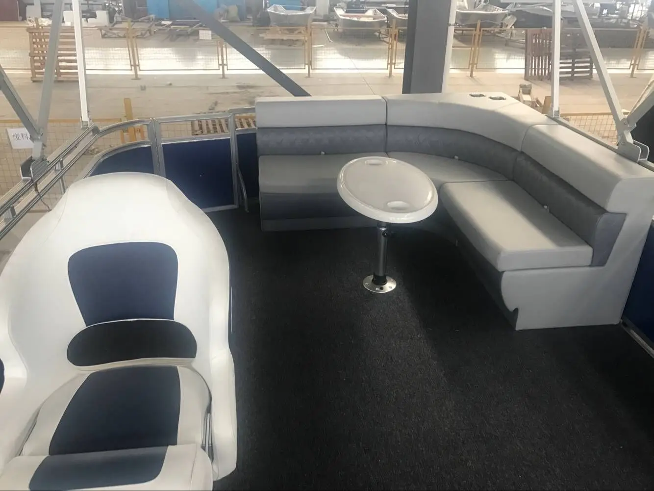 Lifestyle 5.5m 18ft Luxury Sofa Aluminum Pontoon Boat For Party Buy