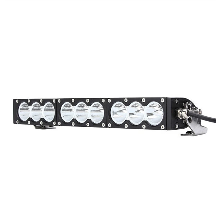 Wholesales 30w 60w 90w 120w 150w 180w 240w white amber combo single row led light bar