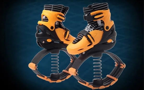 2 in 1 kangaroo bounce space jumping sport skate shoe with spring