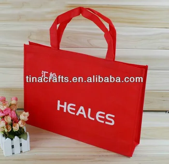 red non woven bag