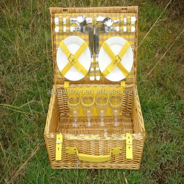 Hot 100handmade 6 Person Picnic Basket Buy 6 Person Picnic Basket