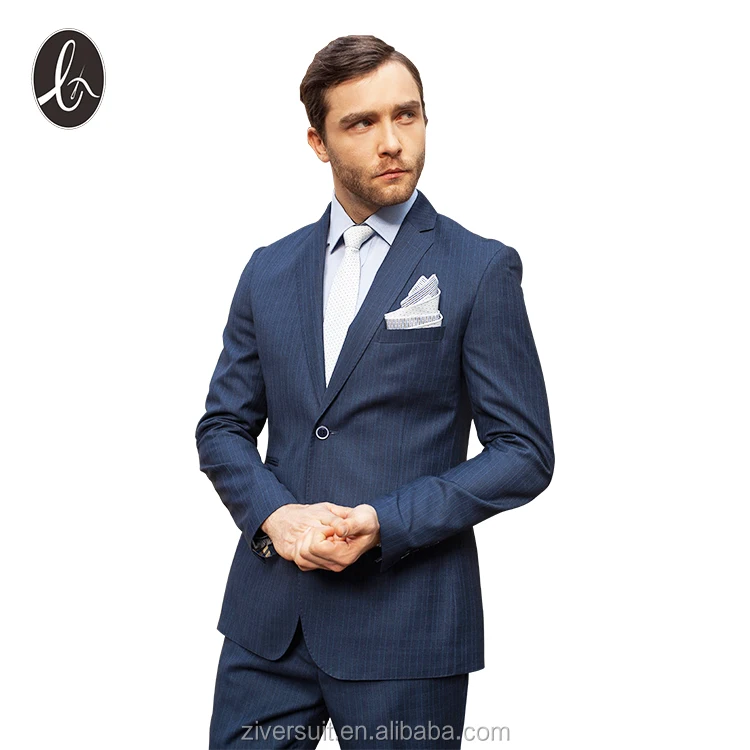 Order Italian new style custom notch lapel royal blue suit