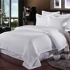 Wholesale soft comforter sets bedsheet single hotel 21 bedding white satin quilt duvet cover