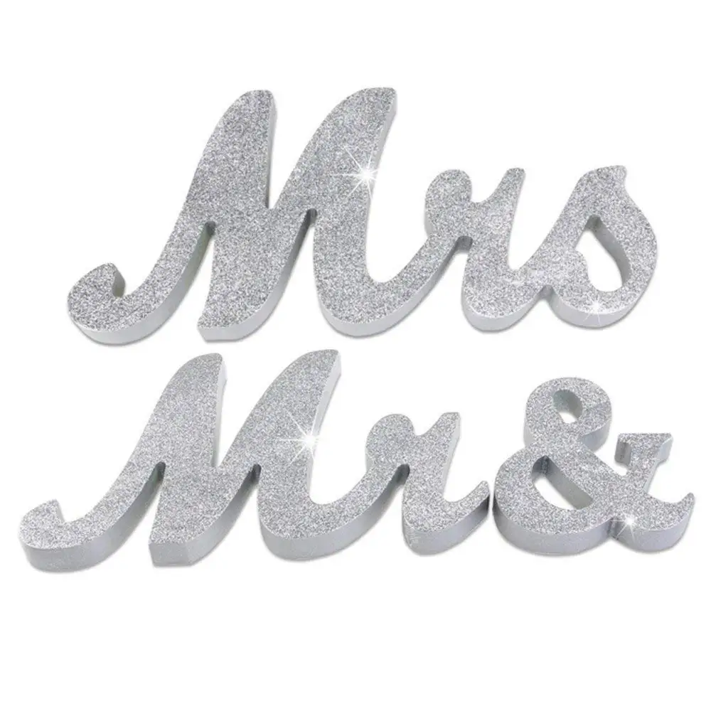 Mr & Mrs Large Wooden Alphabet Letters For Wedding Table Decorations ...