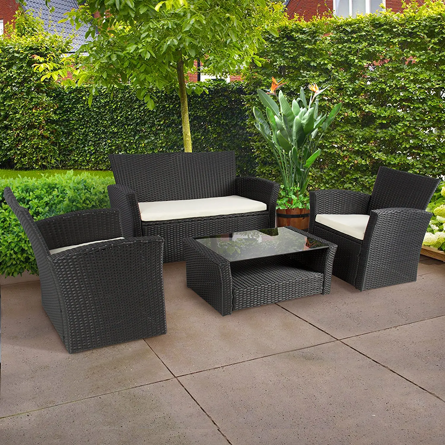 Garden Outdoor Patio Garden Sets Rattan Furniture Rattan Sofa Set - Buy