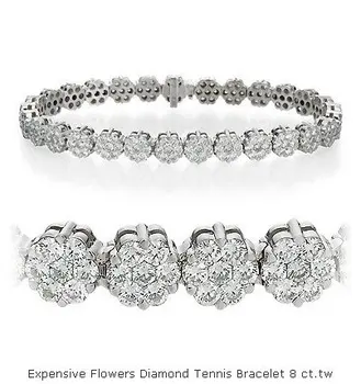 Expensive Flowers Diamond Tennis Bracelet 8 Ct Tw Expensive Flowers Diamond Tennis Bracelet 8 Ct Tw
