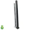 Black Aluminum Fence Line Post 2x2 inch