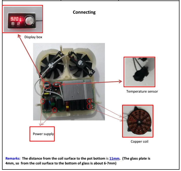 3.5kw Induction Cooker Circuit Board With Induction Cooker Spare Parts
