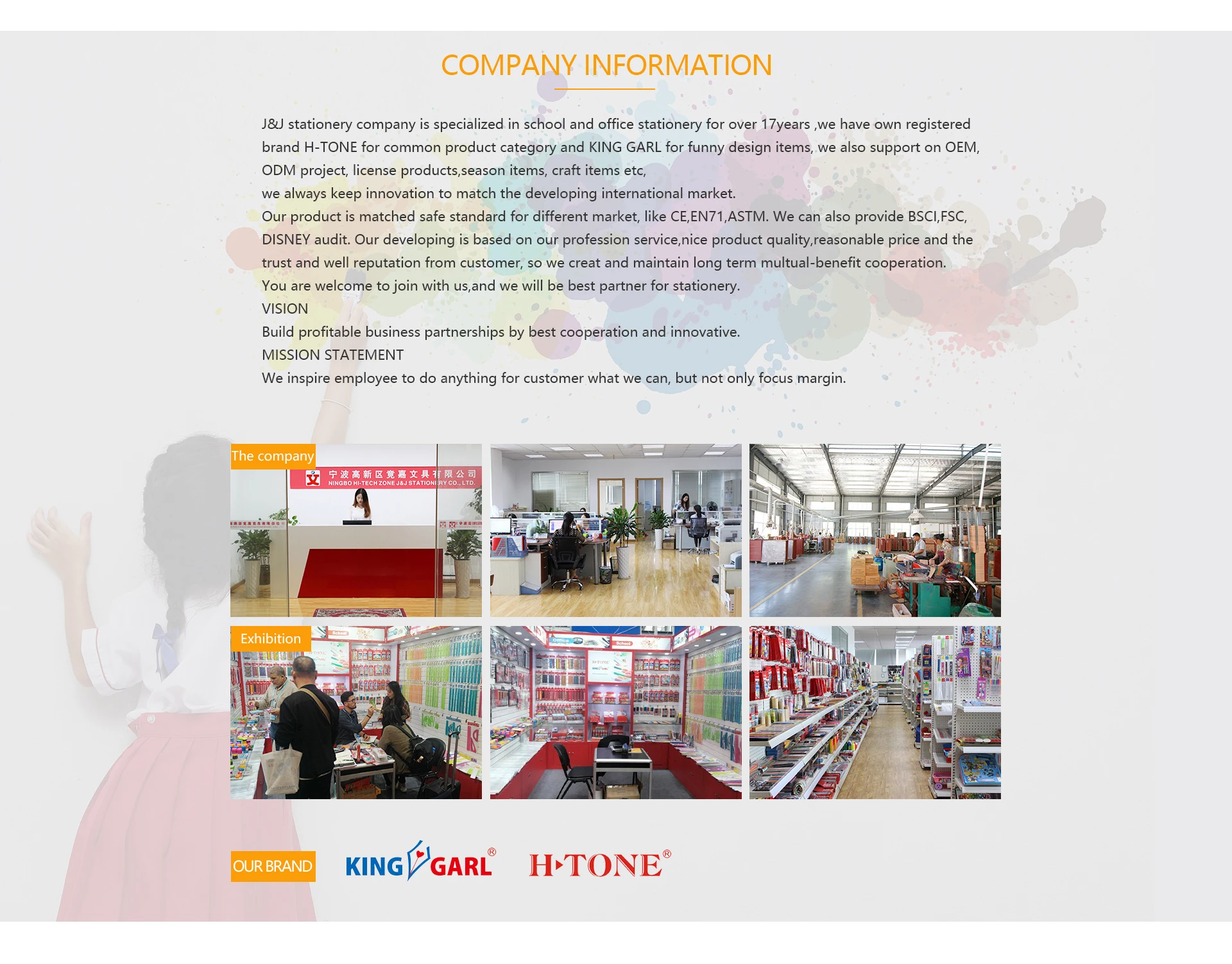 Ningbo HiTech Zone J&J Stationery Co., Limited Stationery