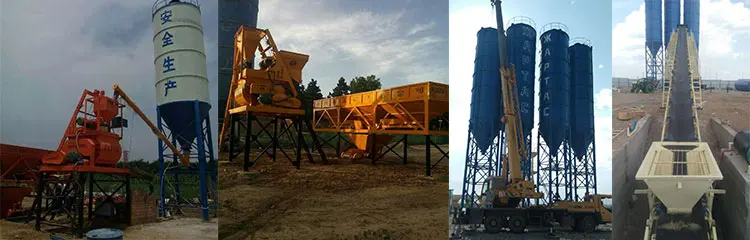 Sand Precast Concrete Plant Equipment 35m3/h 35 CBM Mini Concrete Batching Plant