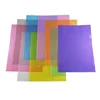 Popular fashion custom size office school stationery L shape clear plastic hard cover PVC PP file folder