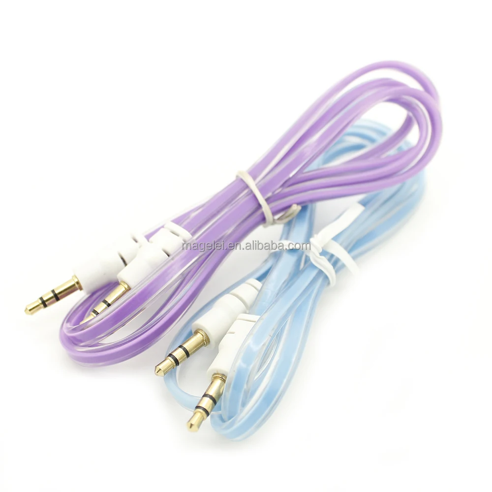 Transparente De Pvc De 3,5mm De Audio/aux Cable De Extensión De Auriculares De Cable De 1m Buy