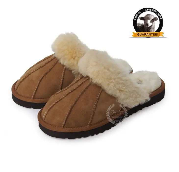 100% Genuine sheepskin Indoor Slippers from guangzhou