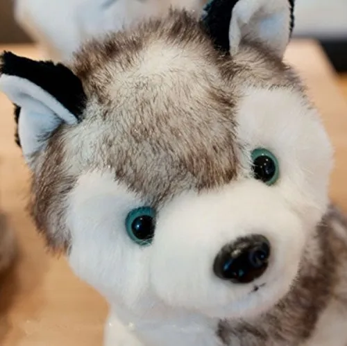 white husky plush toy