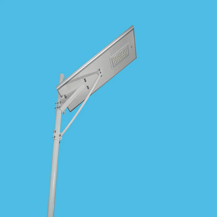 street light with solar panel and battery