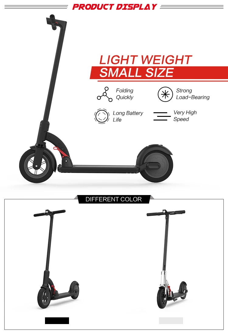 Hot Selling 8.5 Inch 36V 350W Folding 2 Wheel Electric Scooter