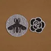 Flower Bee Rhinestone Patch Small Size Badges Heat Transfer Diy Accessory Clothing Deco New Design Washable Stickers PE331
