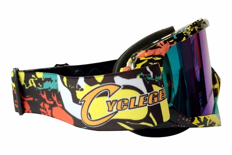 2017 Cyclegear Motor bike Goggle Sport Motocross Gafas Rainbow Lens CG11