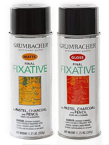 Grumbacher Hard Final Spray Fixative gloss 4.75 oz.