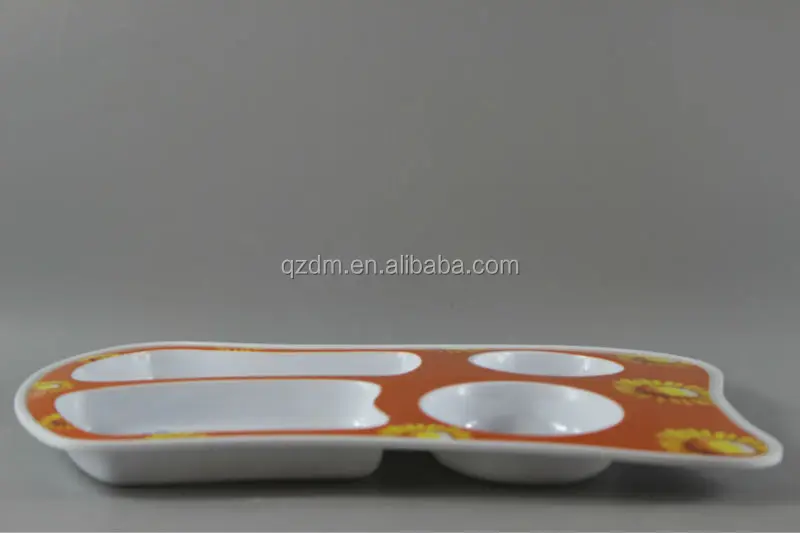 Melamine 4 Sections Plate For Kids
