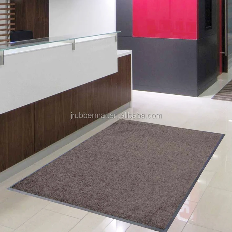 Grey Black Floor Mats All Weather Door Mats For High Traffic Areas