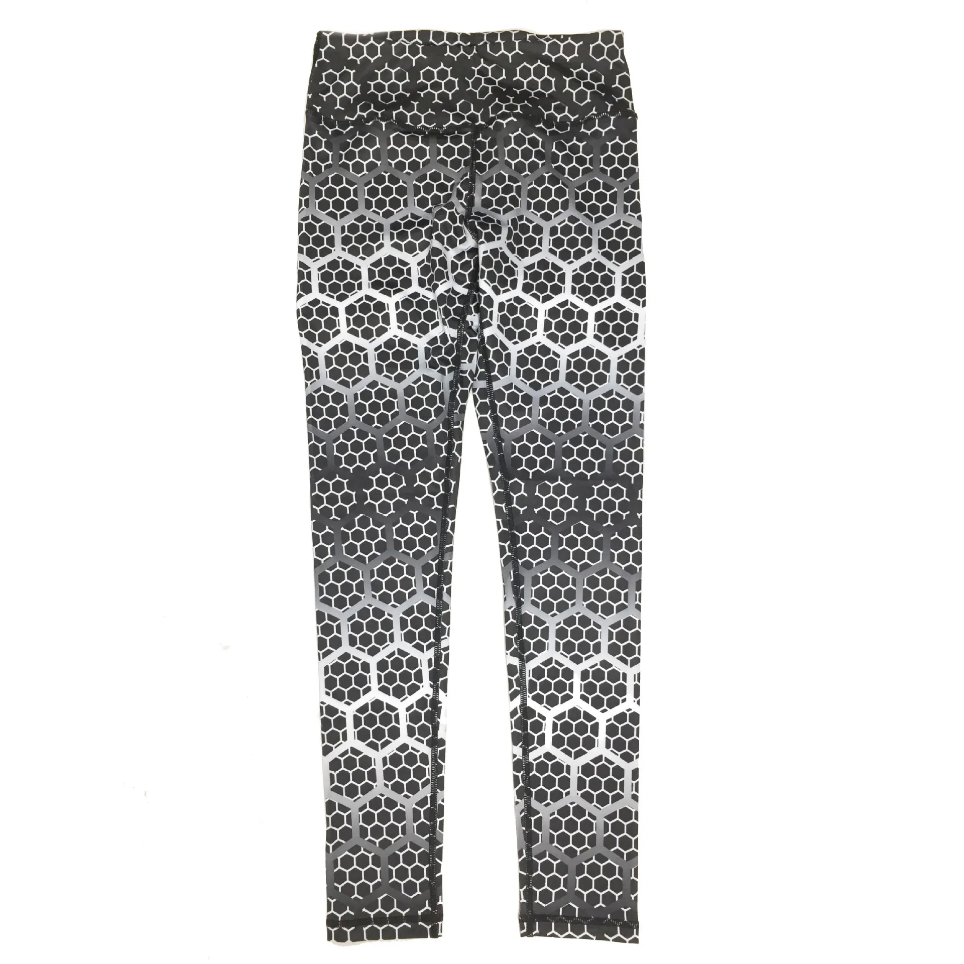 aliexpress spandex fabric hexagon print yoga pants