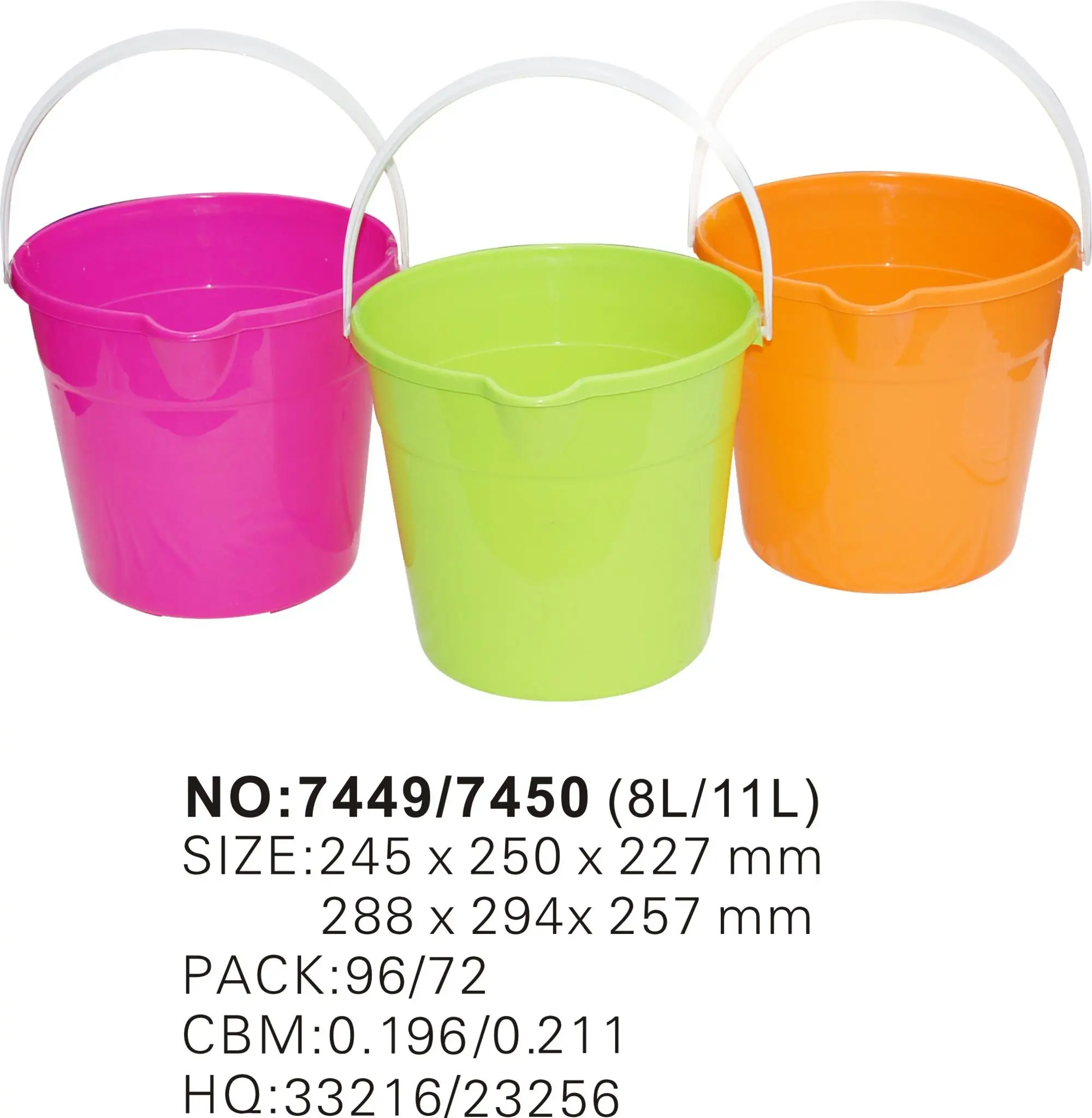 Supermarket Storage Food Grade Pp Bucket /plastic 8l /11l Round Water Bucket With Handle Buy