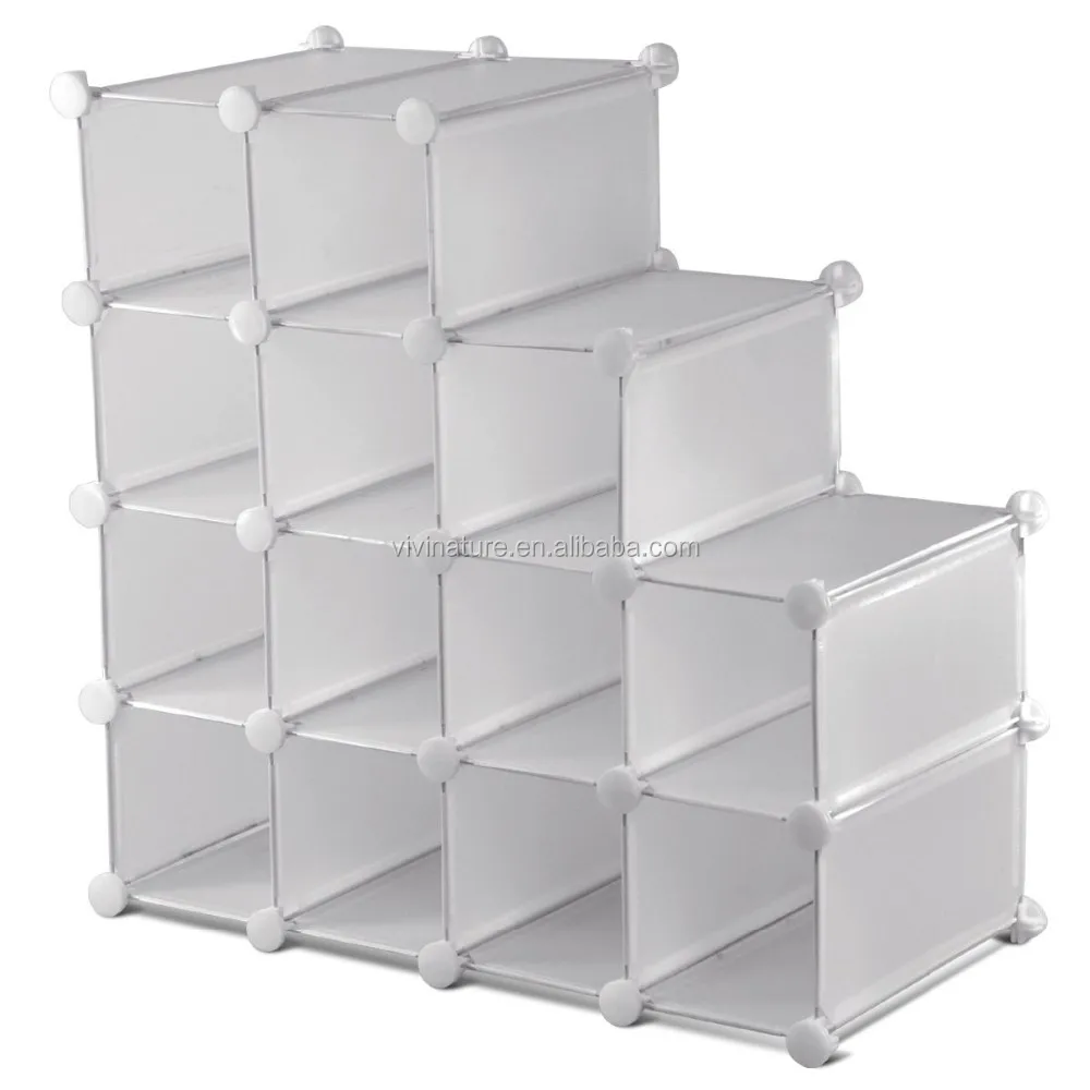 PP DIY Interlocking Shoe Organizer Rack for 20 Pairs