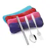 3Pcs/Set Stainless Steel Fork Spoon Chopsticks Sets Fork Spoon Chopsticks Sets
