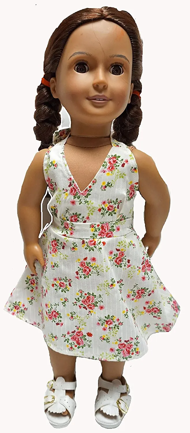 Rose Flower Print Sundress Fits Inch Girl Dolls Like American Girl Rose Flower Print Sundress Fits Inch Girl Dolls Like American Girl
