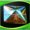 HOT SELL highest quality sew on resin rhinestone resin stone drop shape crystal ab