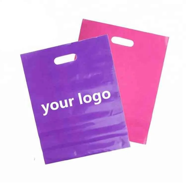 Eco Friendly Whole Glossy Ldpe Cut Custom Printed Plastic Retail Merchandise Bags With Handles Eco Friendly Whole Glossy Ldpe Cut Custom Printed Plastic Retail Merchandise Bags With Handles