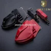 Professional Genuine leather hair shears bag hairdressing scissor pouches holster