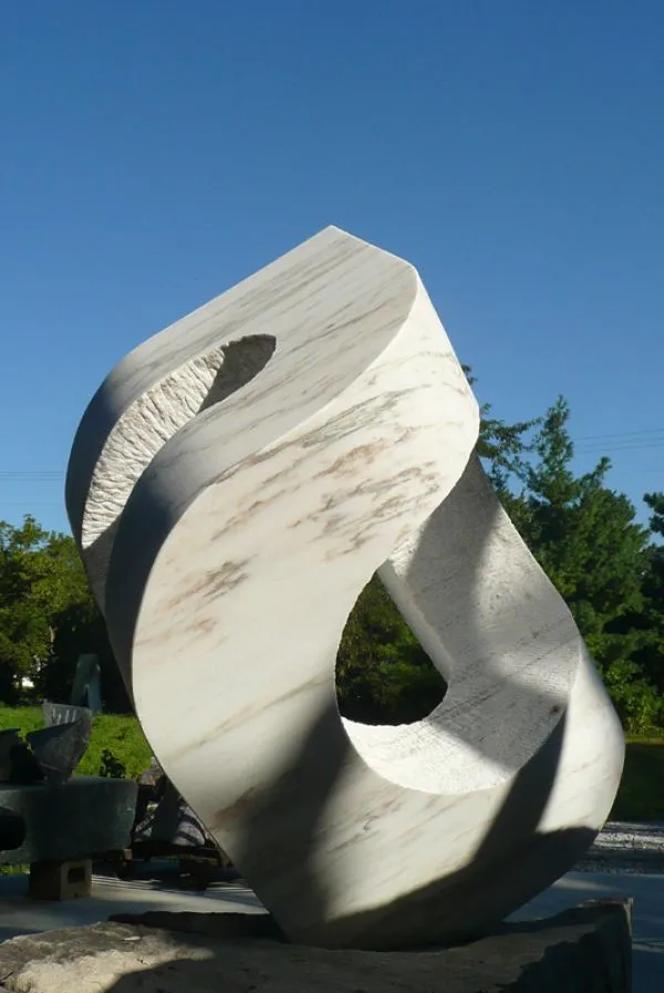 户外大型大理石石雕现代方形雕塑抽象艺术雕塑