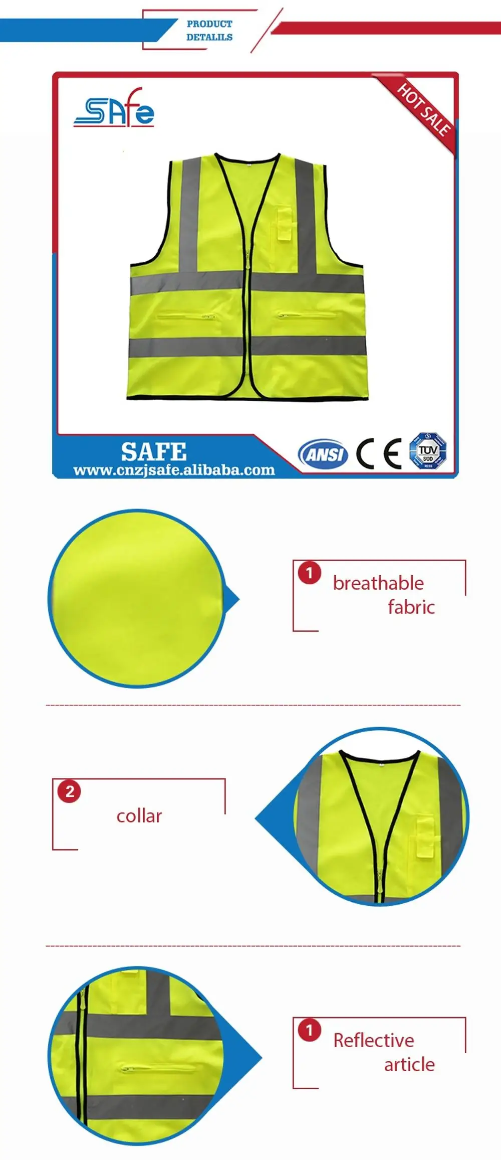 Fashional Design Reflective T Shirt Safety For Construction - Buy ...
