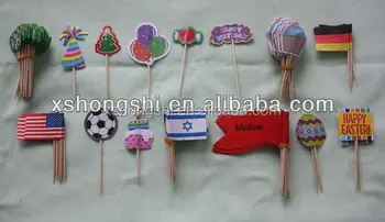 Various Sizes Decorative Disposable Cupcake Toppers Party Picks