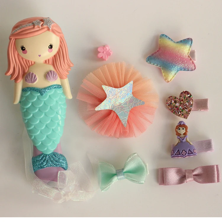 2019 New Design Mermaid Baby Clips Set Hair Accessories For Girl.jpg