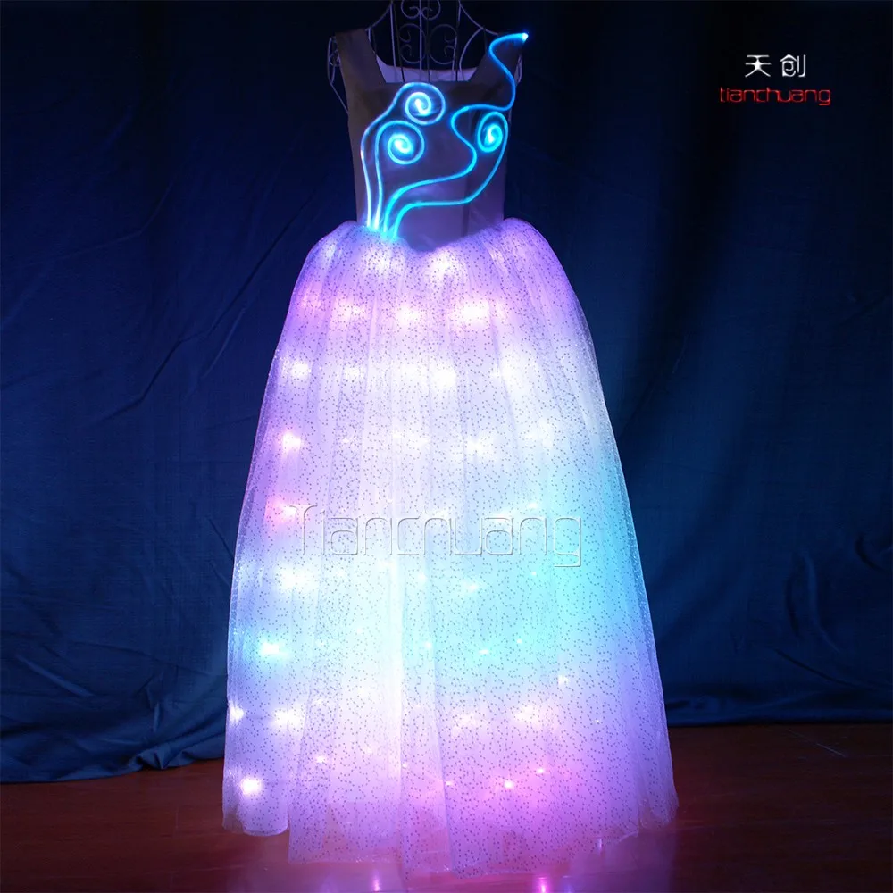 Remote Control Light Color Wedding Dresses Led Light Ballerina