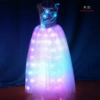 Remote Control Light Color Wedding Dresses Led Ballerina Remote Control Light Color Wedding Dresses Led Ballerina