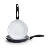 wholesale cookware household articles kitchen equipement ceramic coating colored frying pans