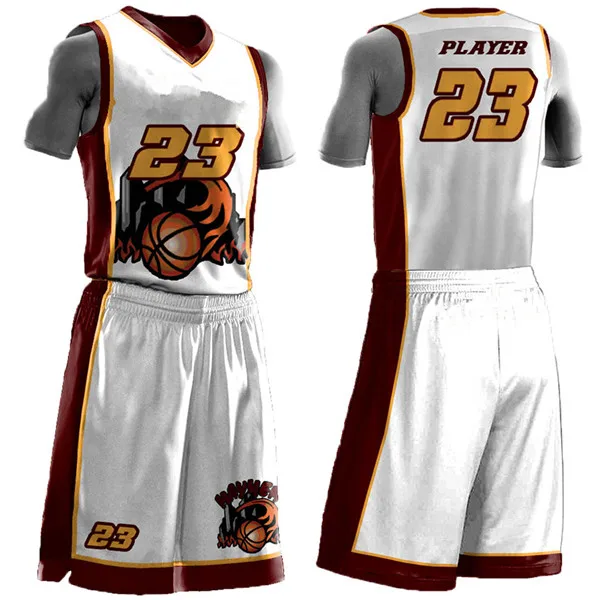 Sublimation Printing Custom Fashion Basketball Jersey Uniform Design ...